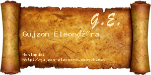 Gujzon Eleonóra névjegykártya